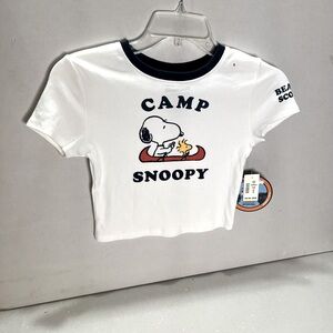 NWT Aeropostale Snoopy Crop Tee